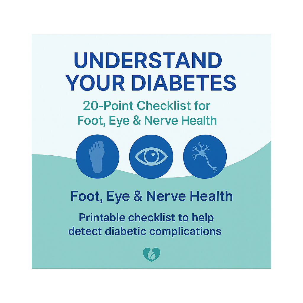 eBook – Spot the Signs Early: 20-Point Checklist for Foot, Eye & Nerve Health