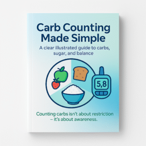Carb Counting Made Simple: A Clear Illustrated Guide to Carbs, Sugar, and Balance