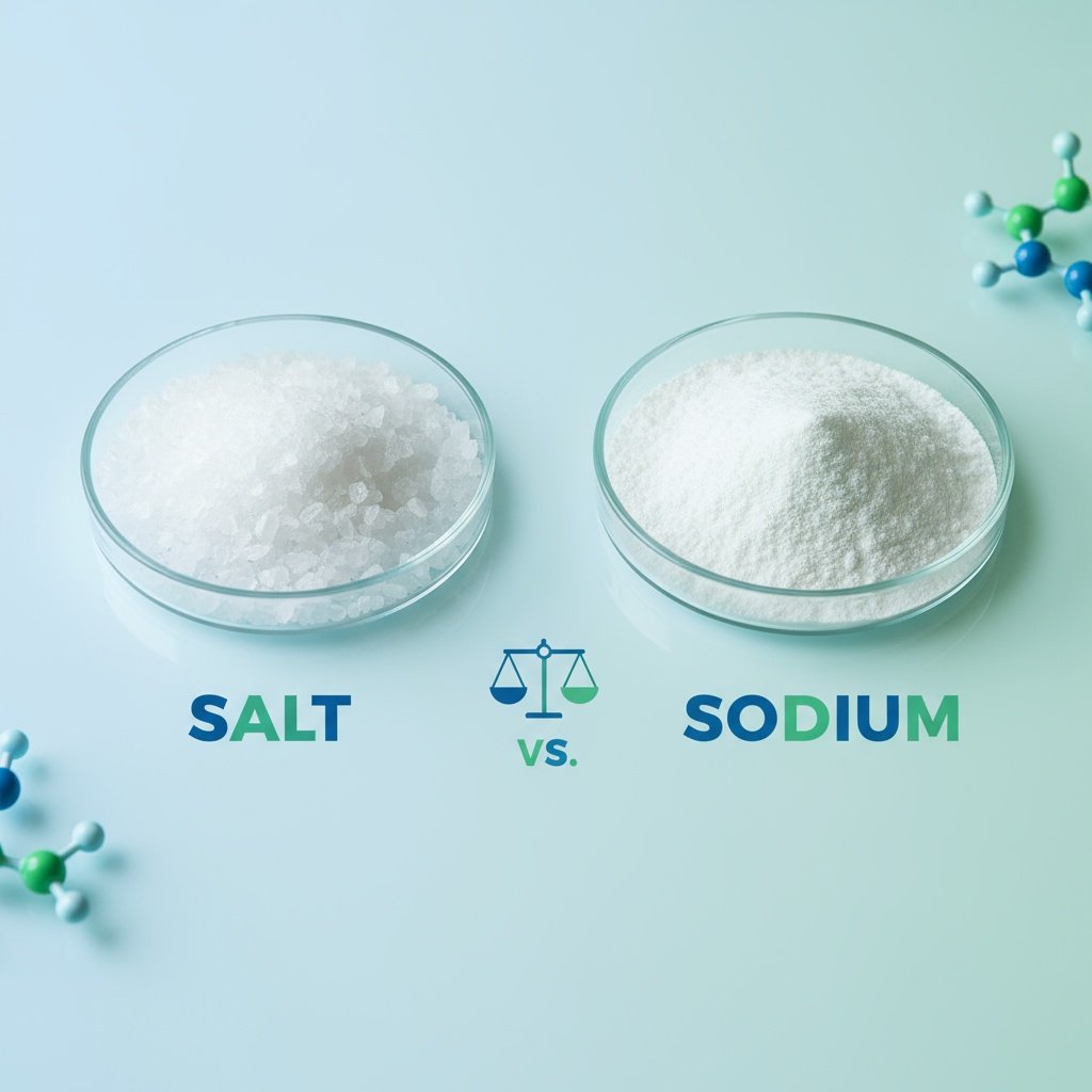 salt vs sodiumingredients