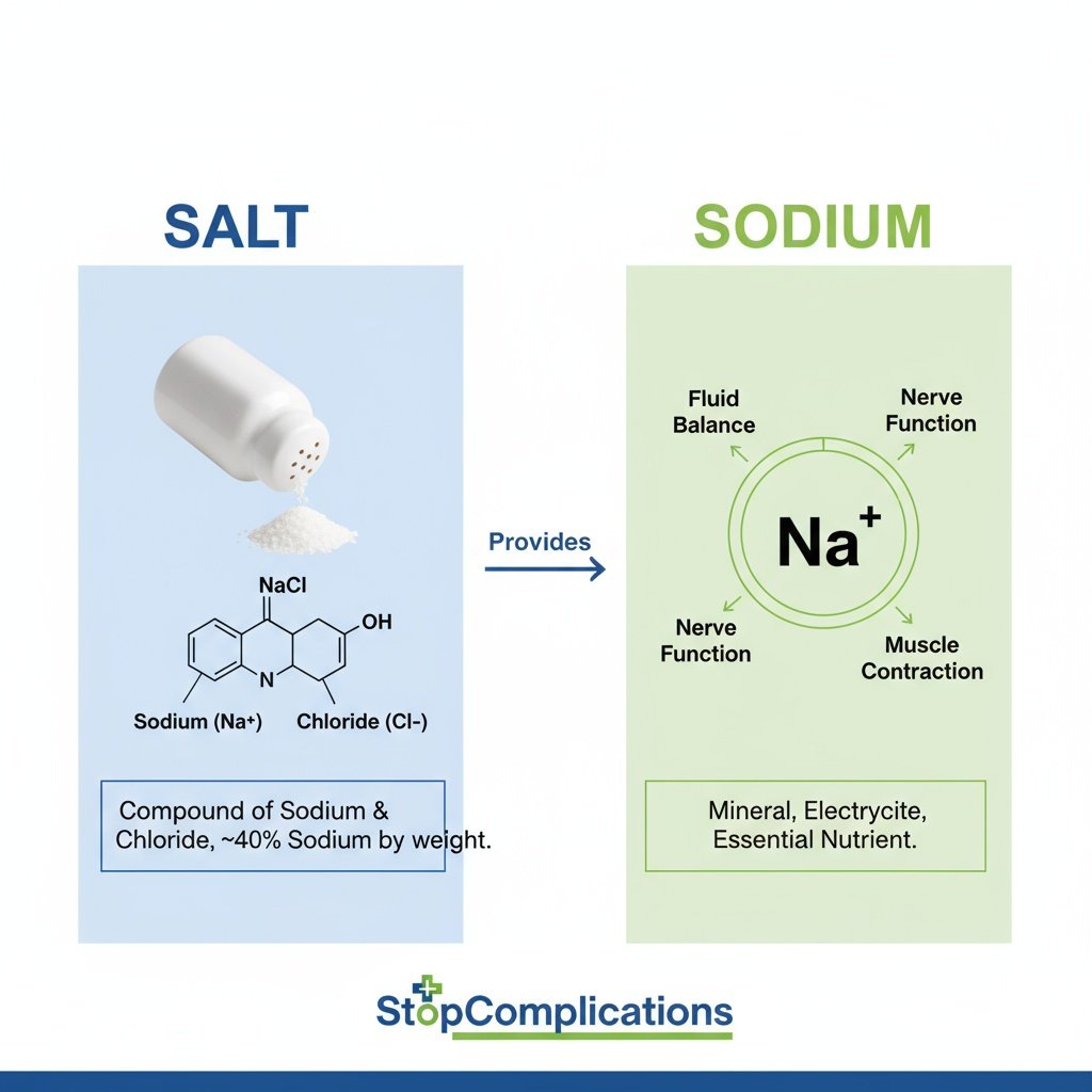 salt vs sodium